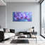 Plantes et fleurs, orchidées mauves, fond bleu doux-1704621764