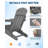6pcs Folding HDPE Adirondack Chair with Cup Holder, Wood-Grain Texture, All-Weather Outdoor Patio Seating for Decks, Gardens, Fire Pit-140996215