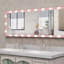 Miroir de salle de bain pleine grandeur avec lumières murales et miroir de plancher autoportant avec 3 modes de couleurs