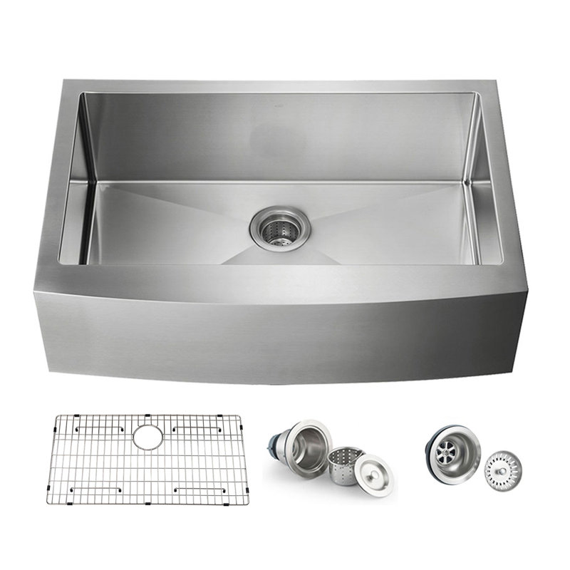 36'' L Single Bowl Stainless Steel Kitchen Sink