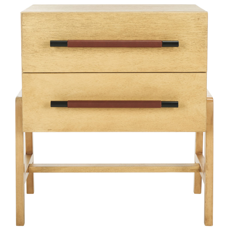 Tiffanle 2 Drawer Nightstand, Natural