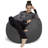 Bean Bag Chair - Shredded Foam Filled Round Pouf Chair - Plush, Ultra Soft Memory Foam Filled Bean Bag Chair with Microsuede Cover - Stuffed Foam Filled Furniture and Accessories for Dorm Room-2121120481-2065592691