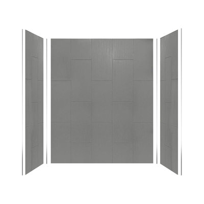 60'' W 36'' D 72'' H Glue Up Solid Surface Wall