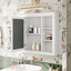 Armoire de rangement murale pour salle de bain 35x27.5inch