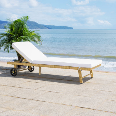Chaise longue inclinable avec coussins 27,2 po Cabdi