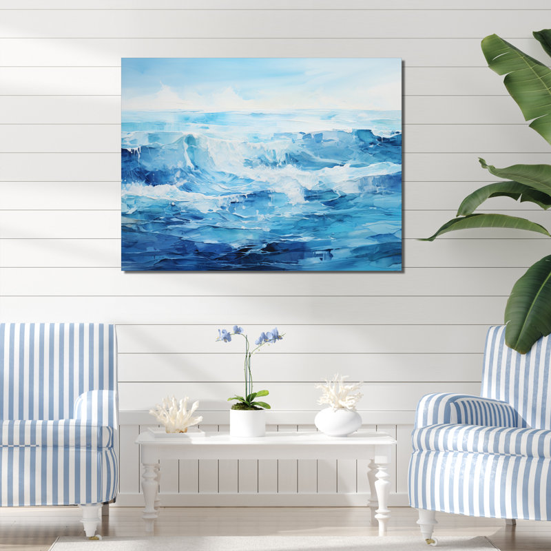 Impression sur toile Ocean Sapphire Infinity III, H 24 po x l 32 po x P 1 po, Toile tendue