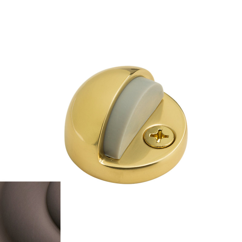 Dome Bumper Floor Mount Stop, Venetian Bronze, 1.23" H x 1.97" W x 1.91" D