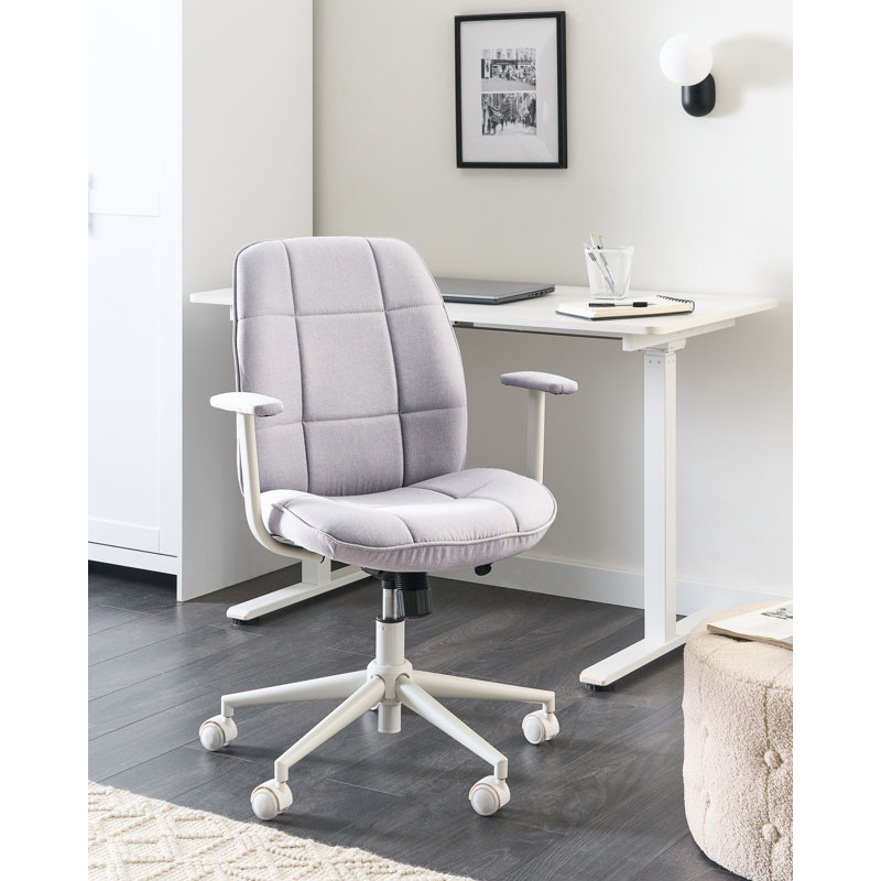 Office Chair Swivel Fabric, Grey