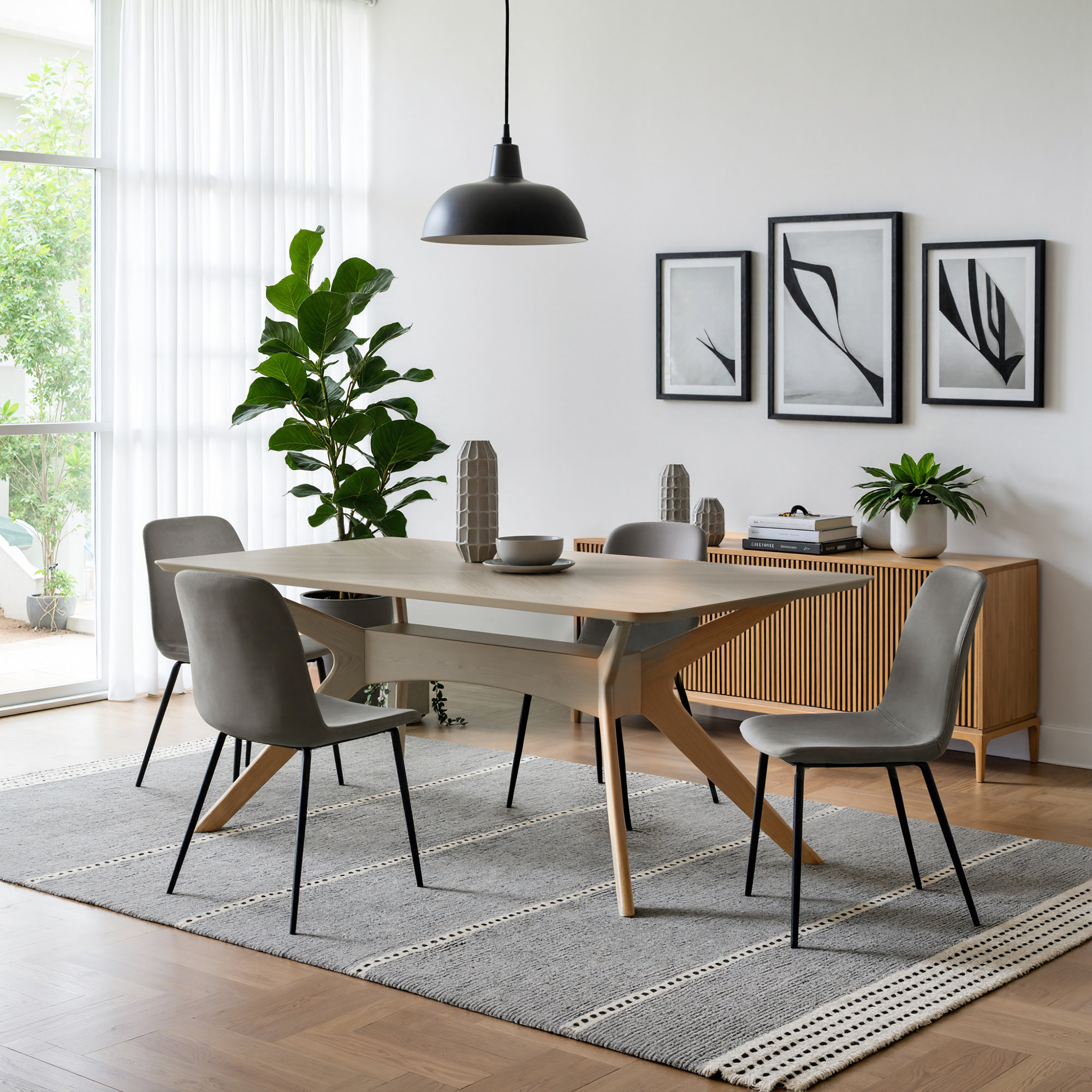 Kody Comfort+ Velvet Dining Chair, Platinum