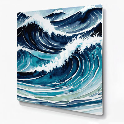 Hawaiian Ocean Blues Blue Metal Wall Art