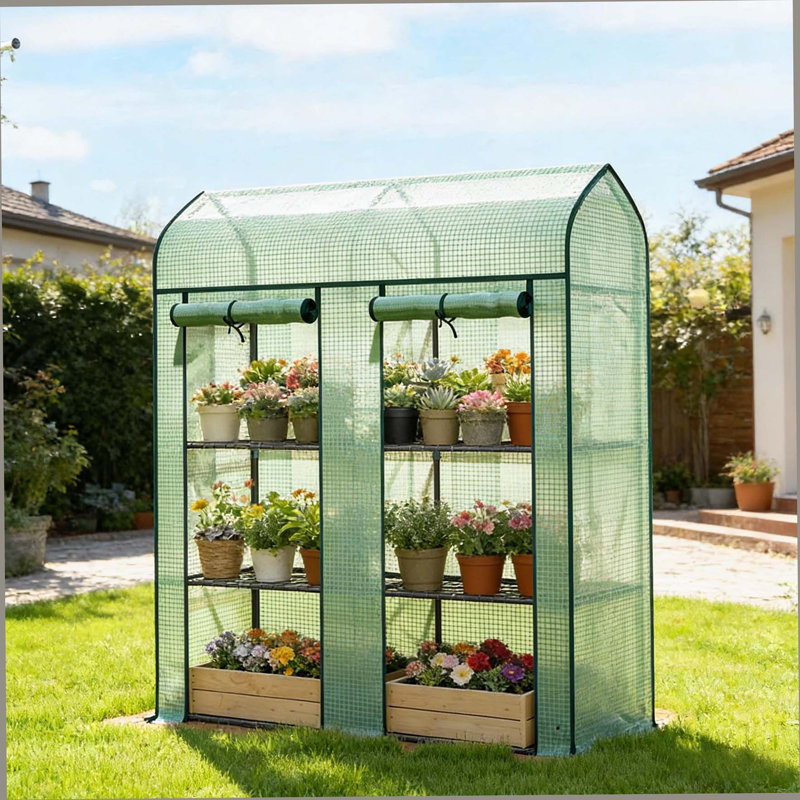 Mini serre spacieuse, serre portable, Vert