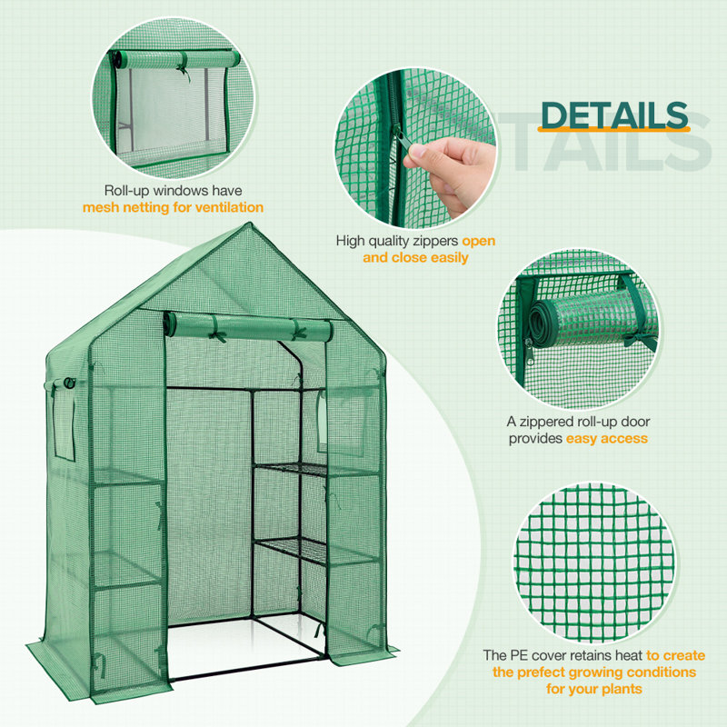61" W X 28" D Greenhouse
