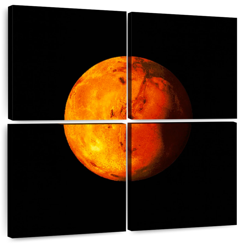 Oberle Mars Planet, 74" H x 74" W