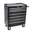 Chariot à outils multifonctionnel 7 tiroirs avec roues noir-1412695492