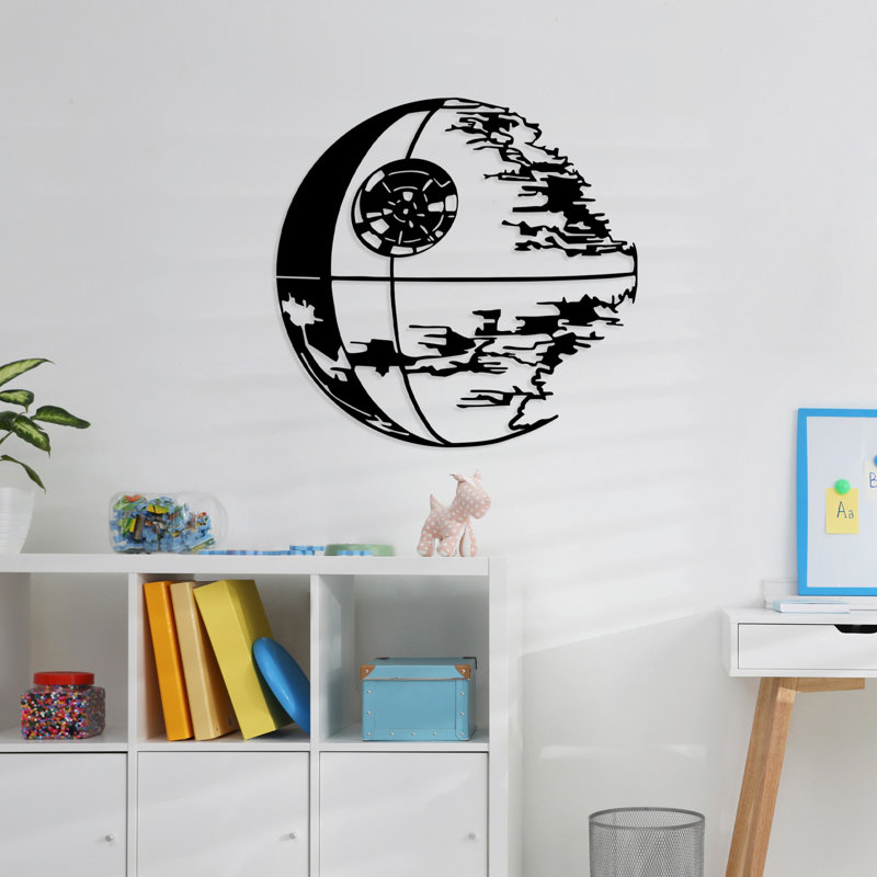 Elegant Black Metal Wall Accessory, 26.8 x 27.6 inches | 100% Metal Construction, Thickness: 0.06 inches | Lightweight at 1.3 lbs, Perfect for Home Decor | Stylish & Durable Wall Art for Any Room