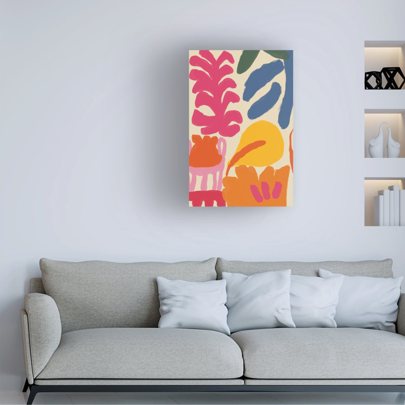 Bolognaise «Happy Summer No 3» sur toile, H 32 po x l 22 po x P 2 po