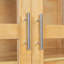 Garde-manger de 44,7 x 20 x 75 pouces, armoire de rangement autoportante avec portes en verre et 4 tiroirs intégrés pour le salon, le bureau à domicile-128964529