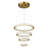 Ariabella 4-Light Polished Brass Modern Crystal LED Chandelier with Stainless Steel Frame-1731659889