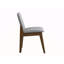 Chaise d'appoint en tissu et finition Kaela