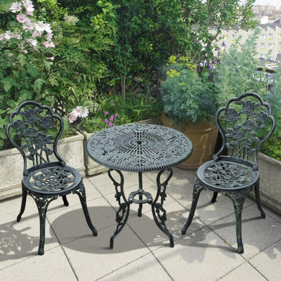 Charlton 2 - Person Patio Dining Set with Round Table