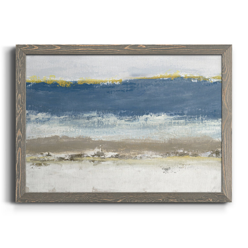 Blue Skies - Peinture sur toile encadrée, H 37,5 po x l 27,5 po x P 1,5 po, Toile avec cadre gris