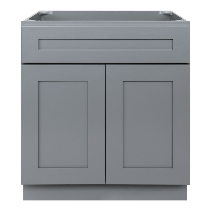 Base de meuble-lavabo simple 30 po seulement, Gris colonial