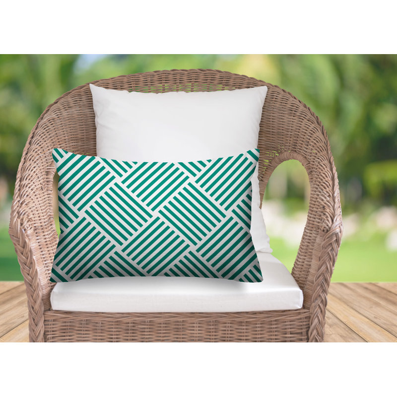 Housse et insert de coussin d'extérieur Langley, Sarcelle
