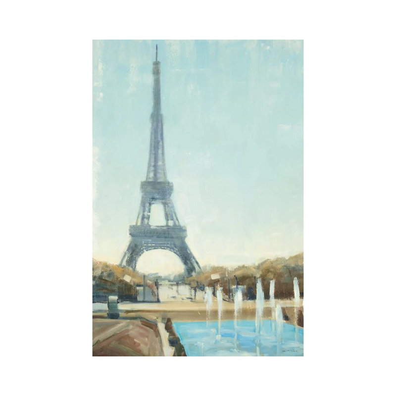 Eiffel Tower 1 Piece Wrapped Canvas Painting, 101.6 cm H x 66.04 cm W x 1.91 cm D