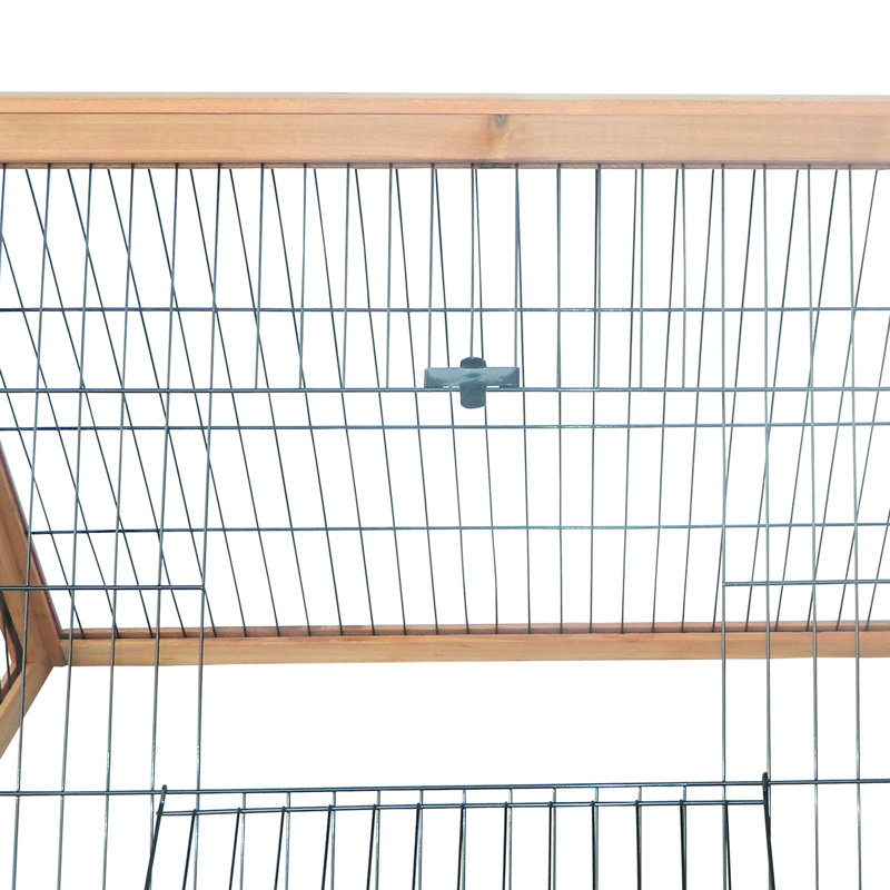 Cage compacte portative pour renards roux 46 po x 24 po jaune