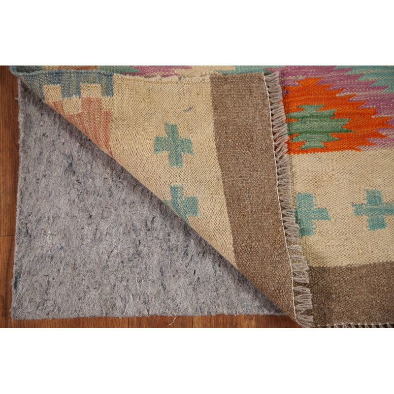 Tapis de couloir oriental coloré Kilim 3 x 10