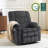Small Dual Motor Power Recliner Lift Chair with Massage and Heat, Infinite Position, Fabric-1257483221