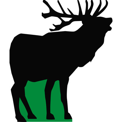 Elk Animal Hunting Wildlife Nature Cardboard Standup