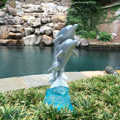 Life's a Beach Animals Fantasy & Sci-Fi Greek & Roman Tropical Weather Resistant UV Resistant Stone Fiberstone Resin Garden Statue
