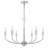 Cal Lighting Maxton 6-Light Chrome Metal Chandelier