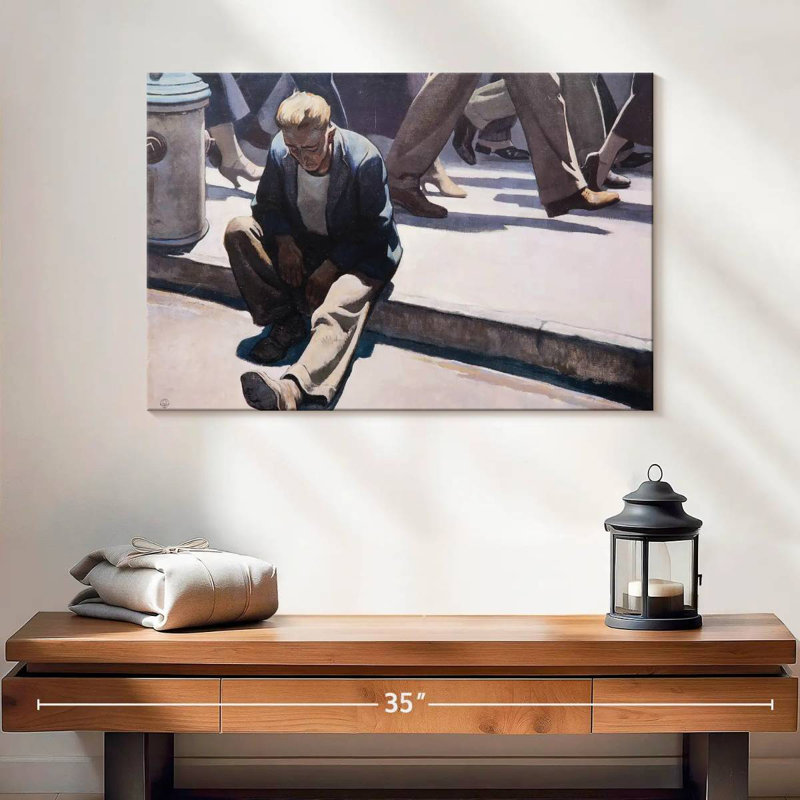 Leisha Forgotten Man, 16" H x 24" W