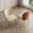 Quatrell Side Chair in Brown/Cream