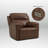 36" Zero Gravity Dual-Power Genuine Leather Recliner With Adjustable Headrest & Footrest, 2 Color Options-1257705861