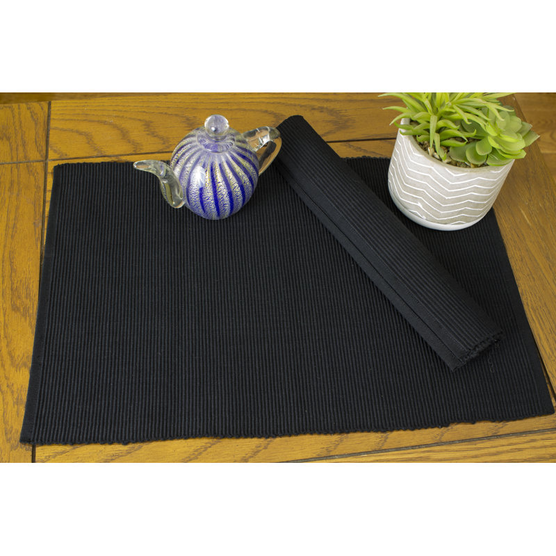 Gena 100% Cotton Rectangle, Black