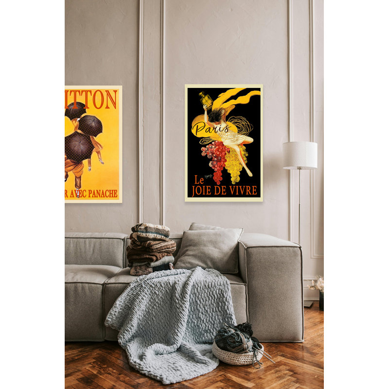 Paris, la joie de vivre, affiche de voyage rétro Joie de Vivre 20 x 30
