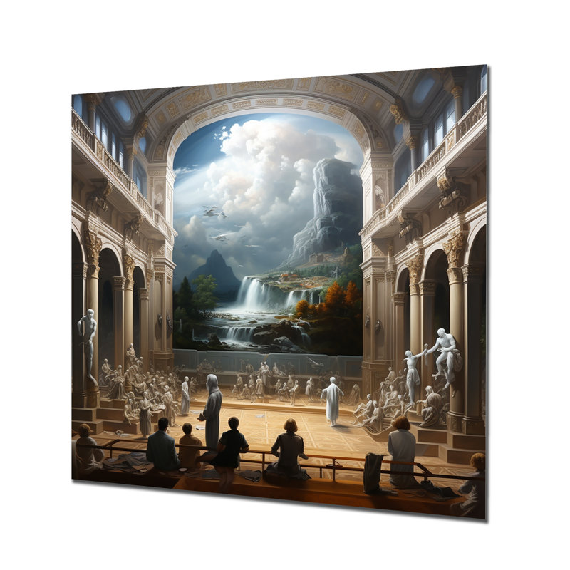 Art mural «Kérkerre» - Musées, Métal métal, H 30 po x l 30 po x P 1 po