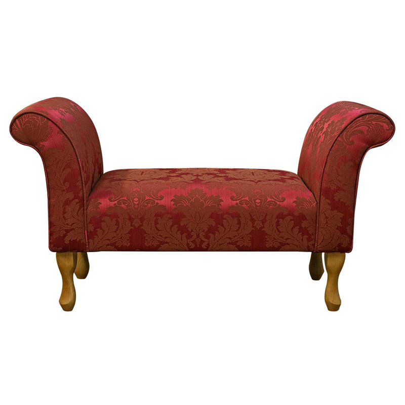 Upholstered Storage Bench, Abstract, 63.5 x 104 x 40.5cm