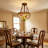 3 Light Dimmable Tiffany Style Dragonfly Semi-Flush Mount Ceiling Light Fixture, Pastoral Lotus Flower Stained Glass Chandelier