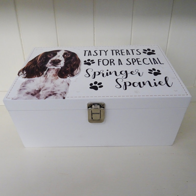Springer Spaniel Dog Treat Box Donaldson Decorative Box
