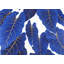 Feuilles bleues tropicales abstraites - impression de chambre à coucher bleue classique