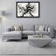 Ensemble de 1 tableau sur toile tendue, motif abstrait d'éclaboussures d'encre noir et blanc-1046269361