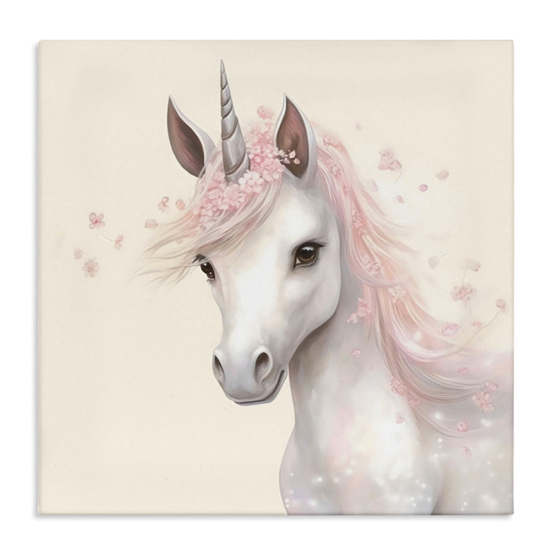 Toile de pétales de fée licorne, design par Creative Studio, H 36 po x l 36 po