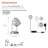Super Bright Silver No Power Source Required / Manual Integrated LED Well Light
