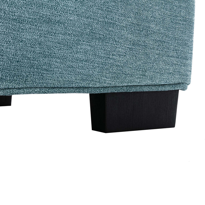 Repose-pieds de salon, Polyester sarcelle