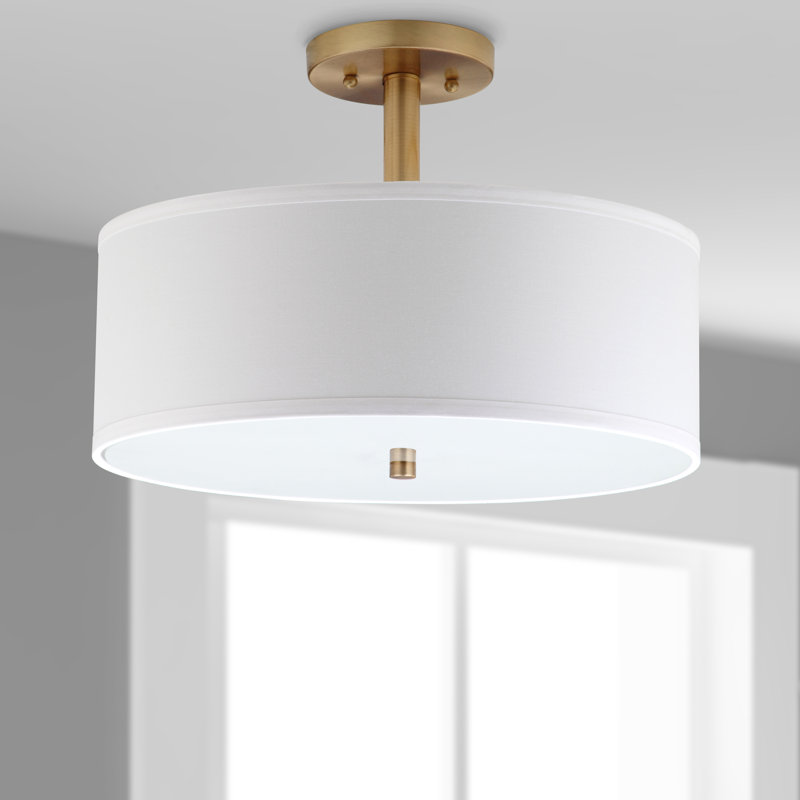 Clara 3-Light 40.64cm Semi Flush Mount
