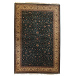 Global Rug One-of-a-Kind Hand-Knotted Kashan 12'2" x 18'6" Wool Area Rug